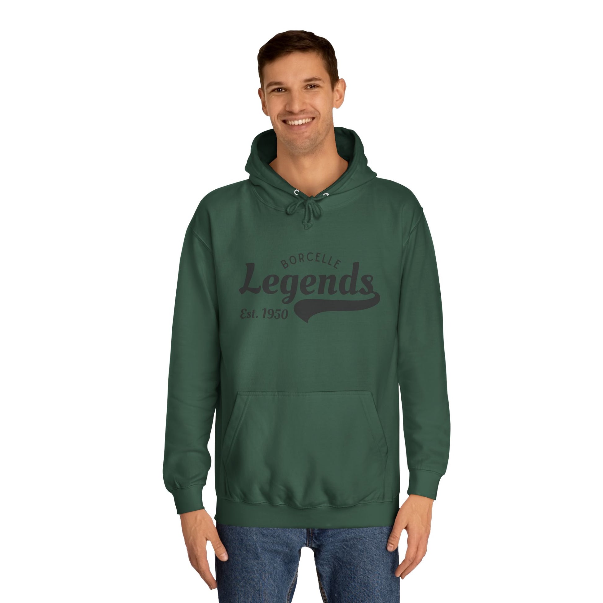 Classic College Legends Unisex Hoodie, Casual Wear, Campus Apparel, Gifts for Students, Graduation Gift, College Spirit
