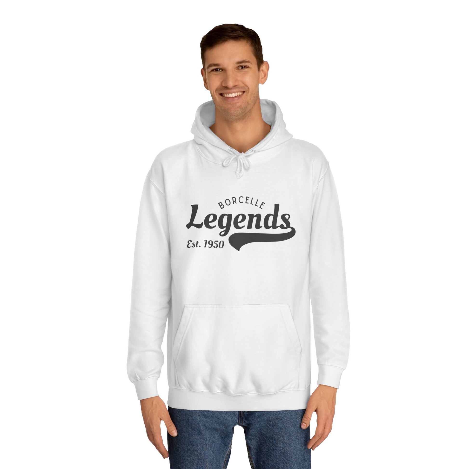 Classic College Legends Unisex Hoodie, Casual Wear, Campus Apparel, Gifts for Students, Graduation Gift, College Spirit