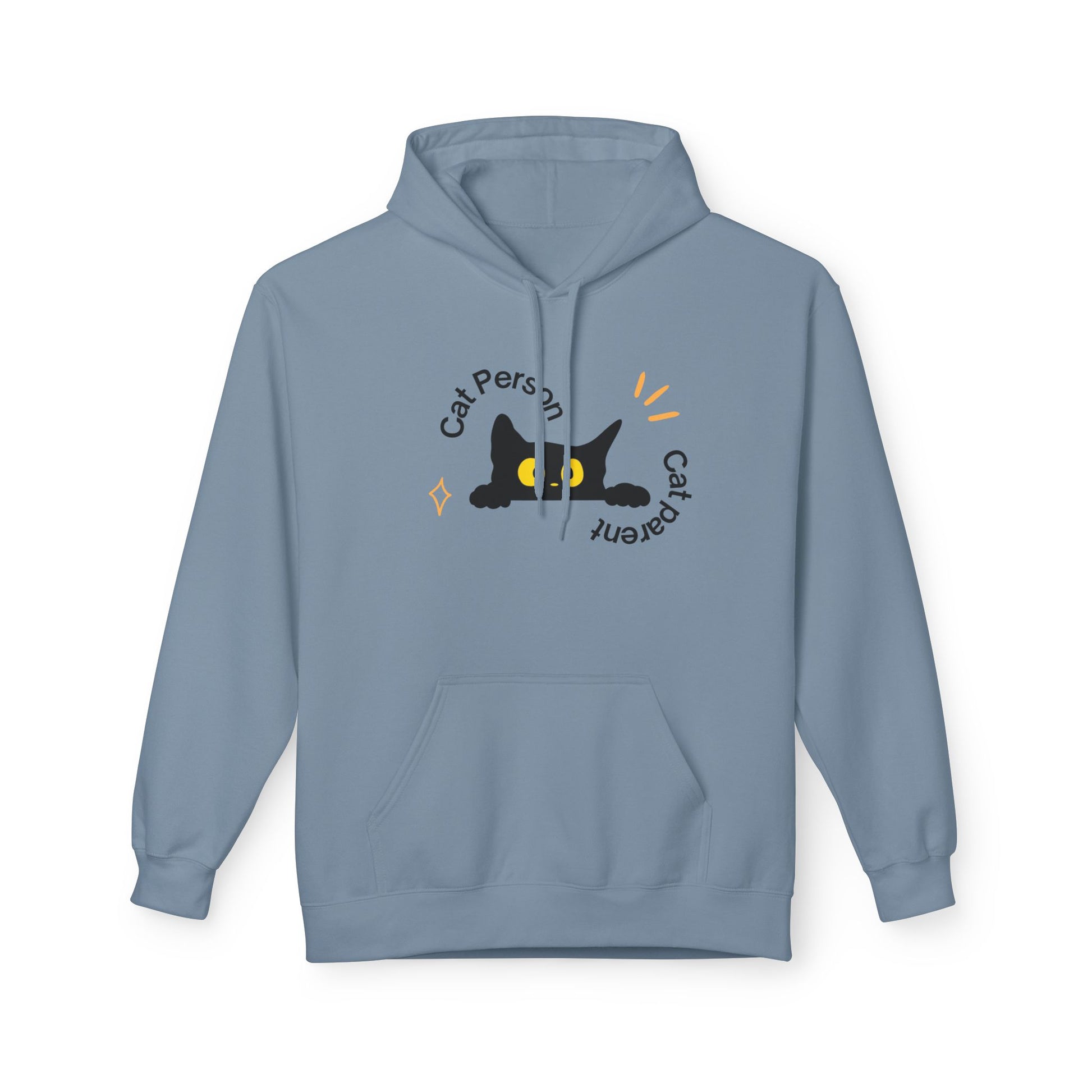 Cat Lover Fleece Hoodie | Cozy Cat Person Apparel for Animal Lovers | Gift for Her | Perfect for Fall/Winter