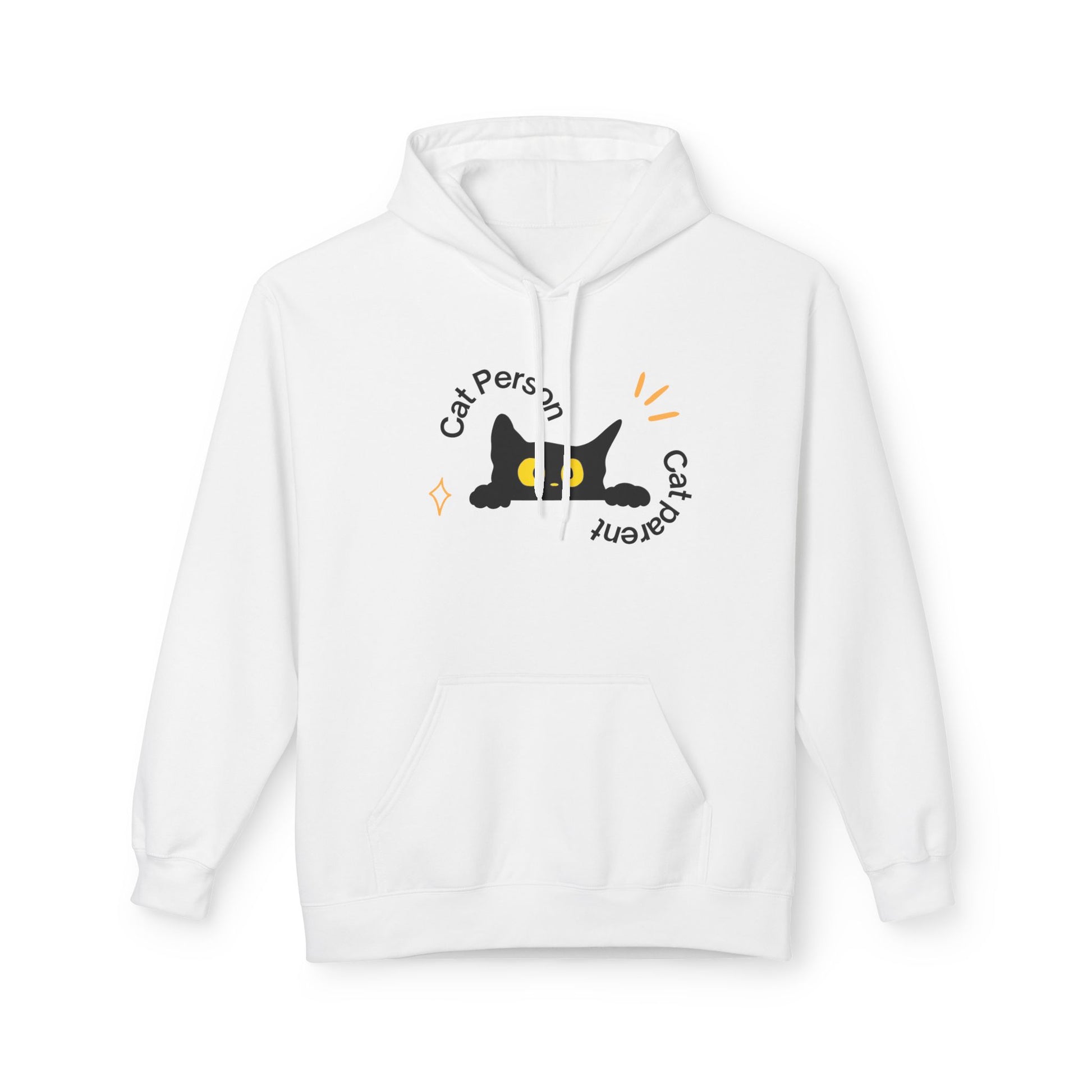 Cat Lover Fleece Hoodie | Cozy Cat Person Apparel for Animal Lovers | Gift for Her | Perfect for Fall/Winter
