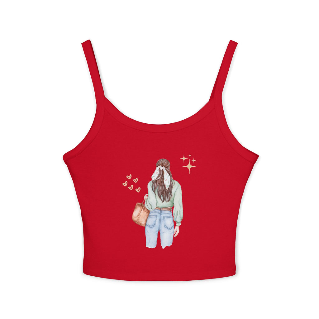 Trendy Women's Spaghetti Strap Tank Top with Cute Back Design, Casual Summer Top, Perfect for Beach Days, Festivals, and Everyday [...]