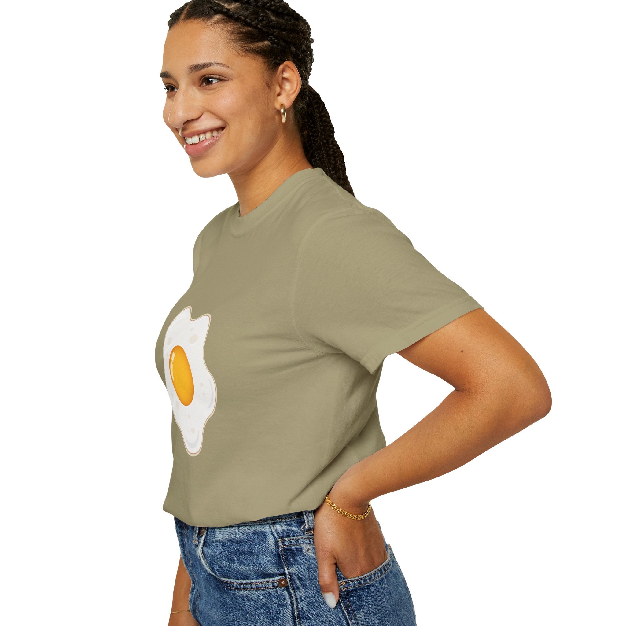 Whimsical Egg Graphic T-Shirt, Funny Food Tee, Breakfast Lover Gift, Unisex Tee for Foodies, Cute Egg Design Shirt