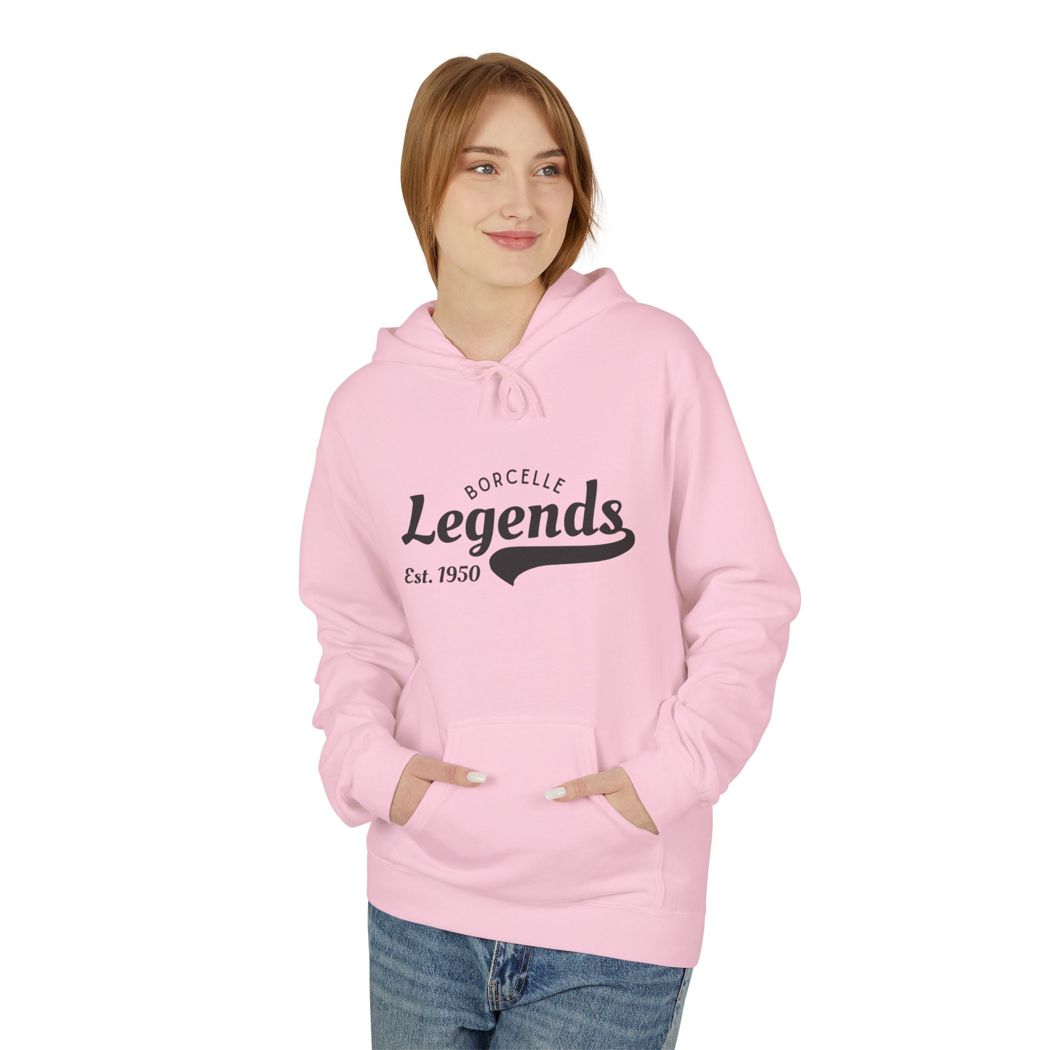 Retro Legends Fleece Hoodie, Cozy Unisex Sweatshirt, Perfect Gift for Sports Lovers, Casual Wear, Est. 1950