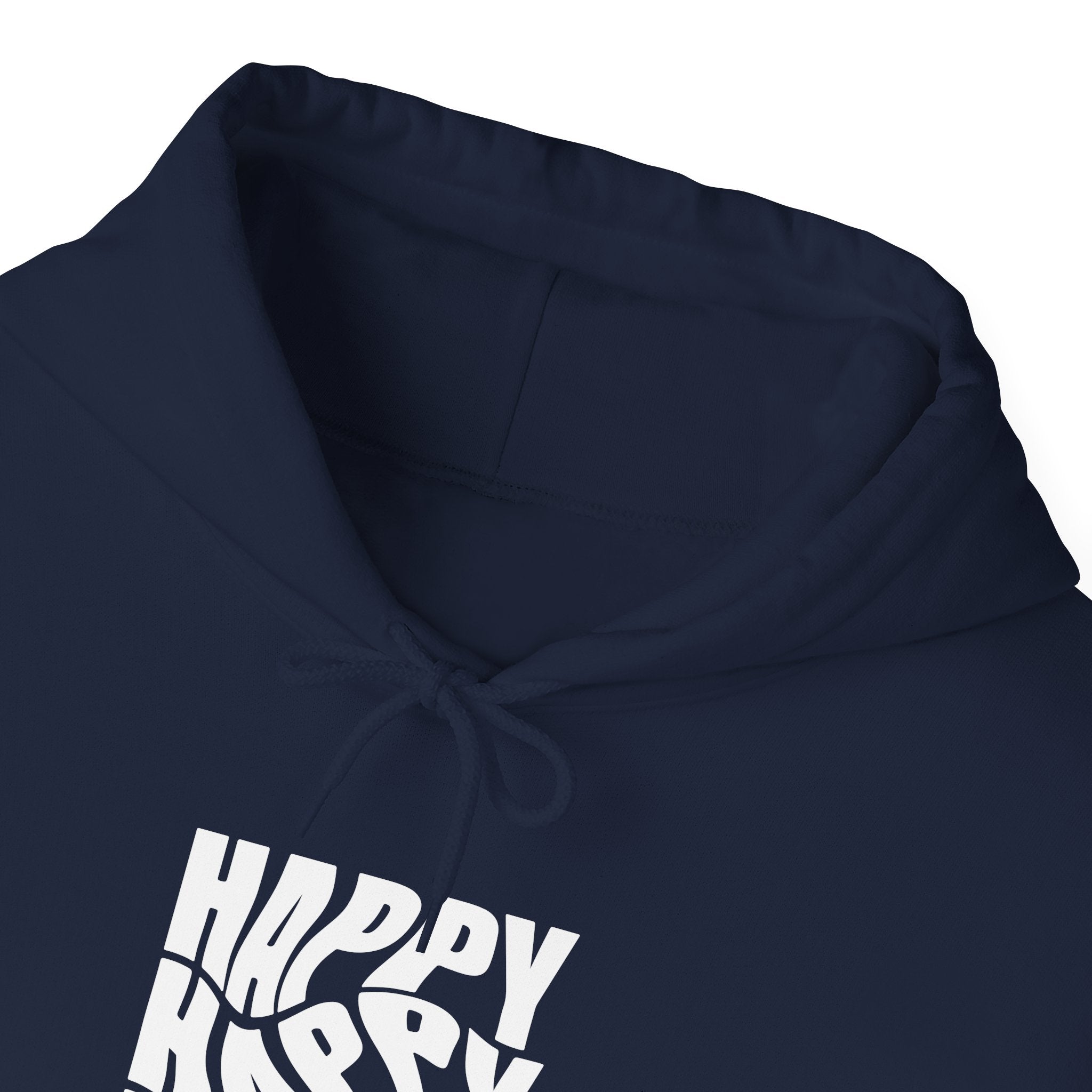 Happy Vibe Unisex Hoodie, Cozy Sweatshirt, Gift for Friends, Casual Wear, Birthday Gift, Everyday Comfort