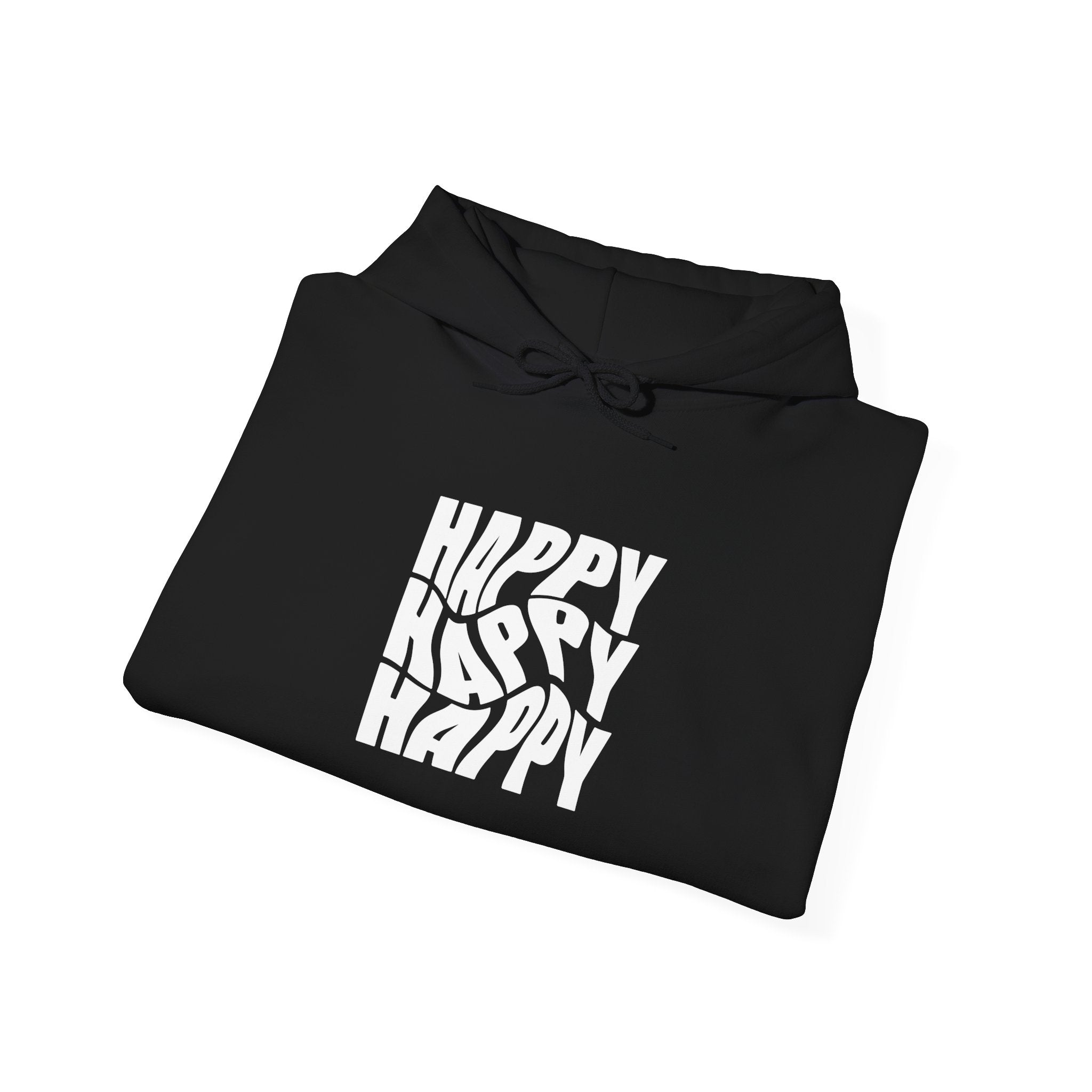 Happy Vibe Unisex Hoodie, Cozy Sweatshirt, Gift for Friends, Casual Wear, Birthday Gift, Everyday Comfort
