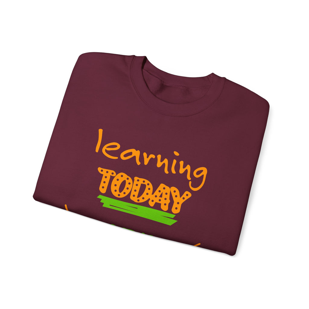 Inspirational Learning Sweatshirt, Motivational Crewneck, Education Apparel, Teacher Gift, Back to School Fashion