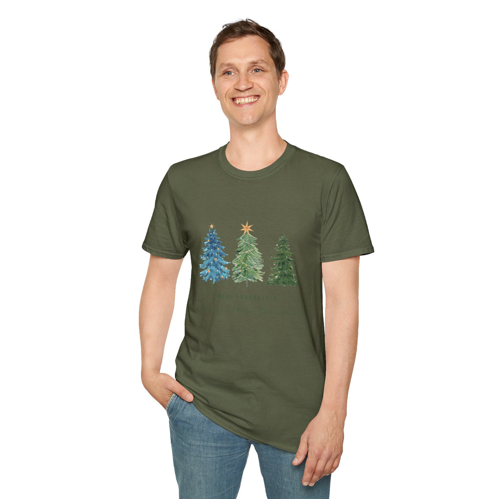 T-Shirt — Make Yourself At Home Christmas Tree Graphic Tee