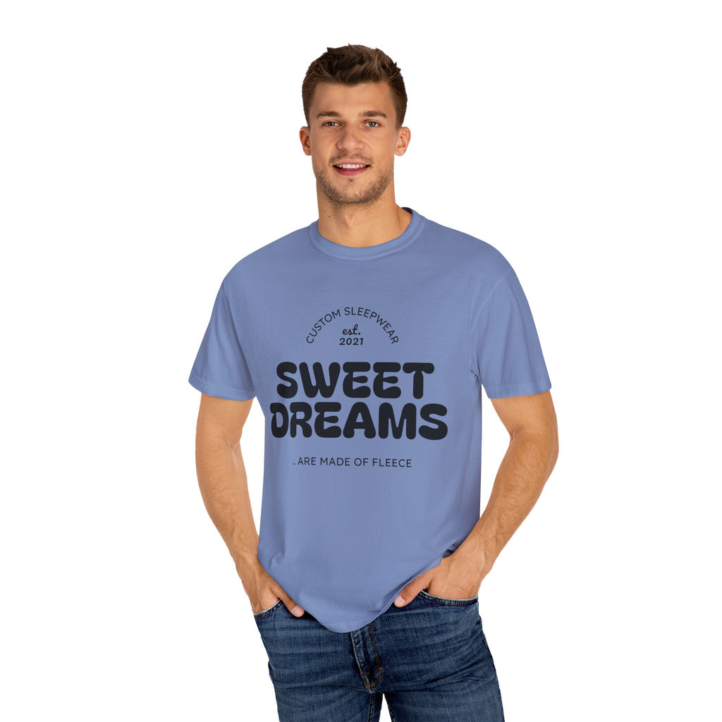 Custom Sweet Dreams T-Shirt, Unisex Sleepwear, Relaxed Fit Tee, Cozy Gift for Sleep Lovers, Lounge Wear, Dreamy Apparel