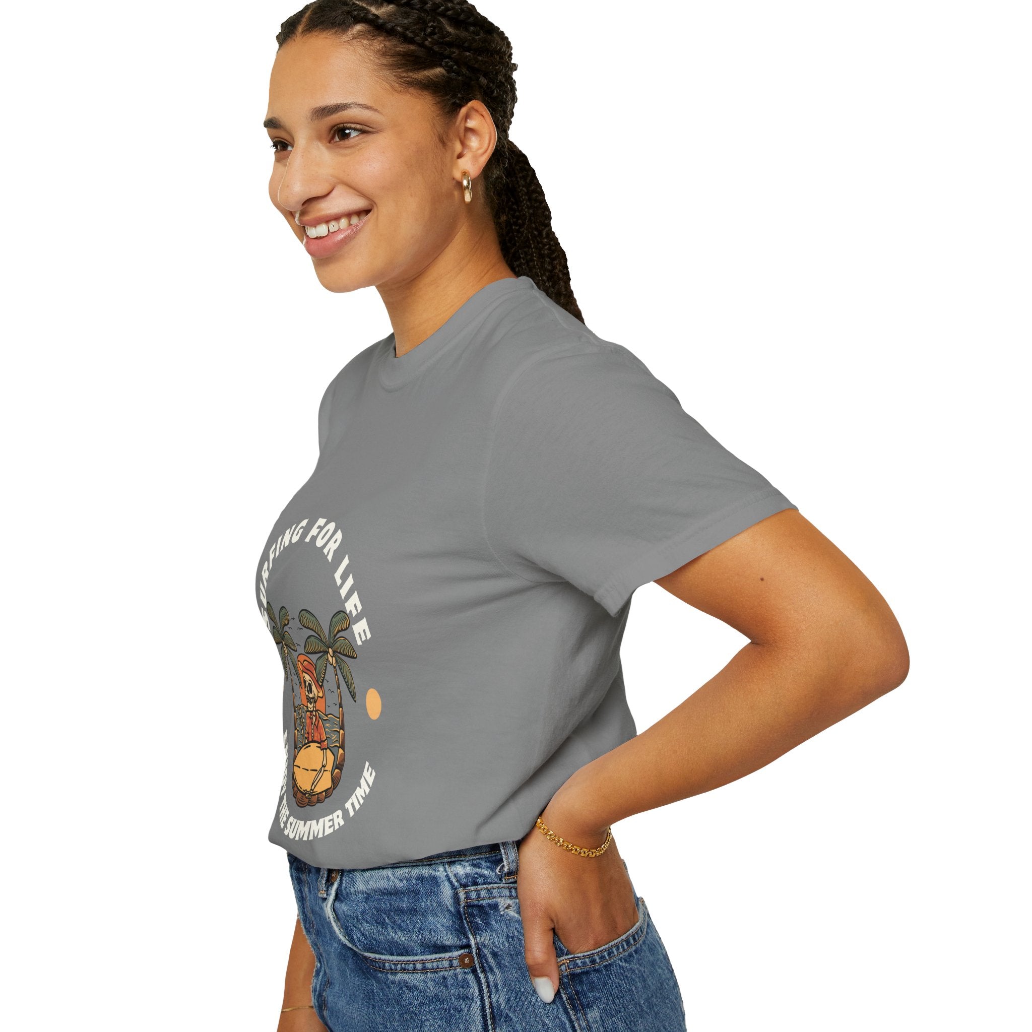 Surfing for Life T-Shirt | Vintage Summer Vibe Tee | Perfect for Beach Days, Surf Lovers, Summer Parties, Adventure Seekers