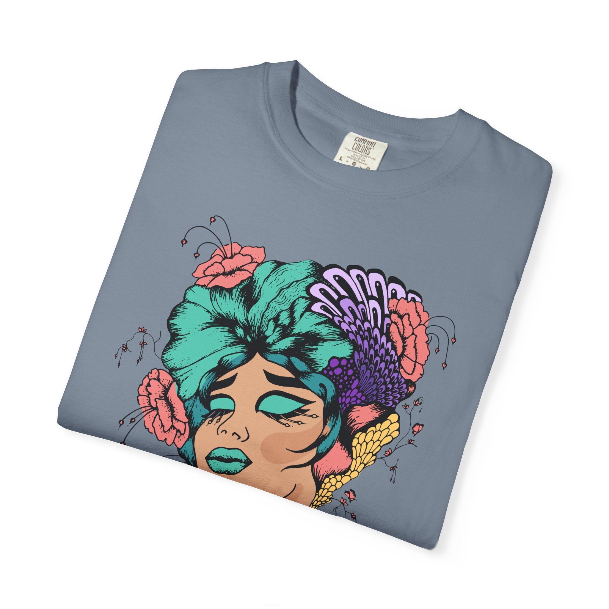 Floral Fantasy T-Shirt | Artistic Graphic Tee for Nature Lovers, Unique Gift, Casual Wear, Eco-Friendly Fashion