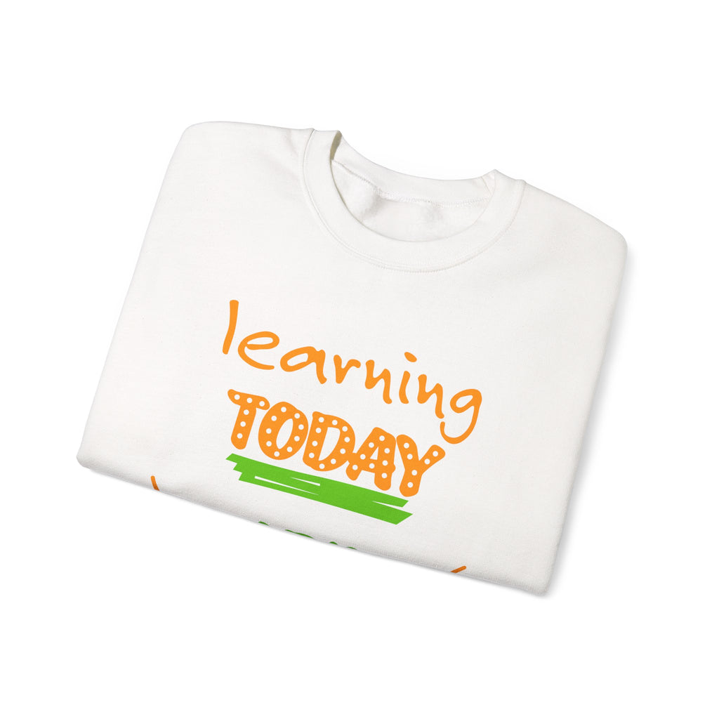 Inspirational Learning Sweatshirt, Motivational Crewneck, Education Apparel, Teacher Gift, Back to School Fashion