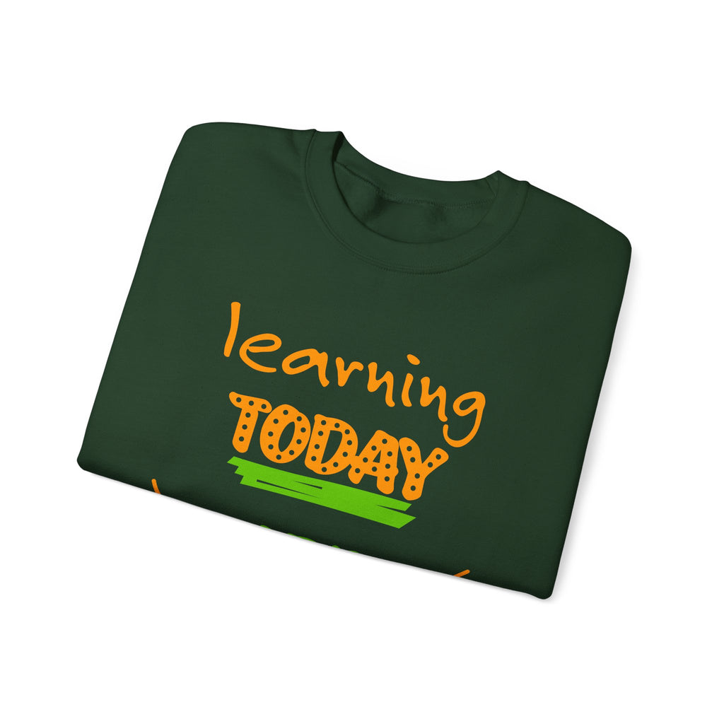 Inspirational Learning Sweatshirt, Motivational Crewneck, Education Apparel, Teacher Gift, Back to School Fashion