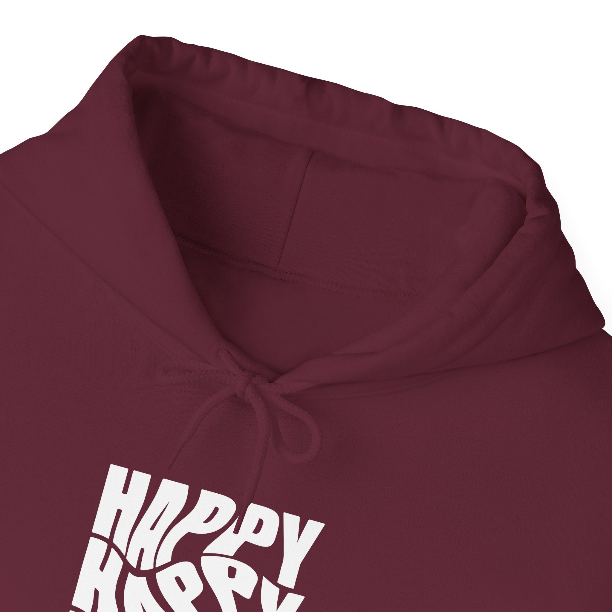 Happy Vibe Unisex Hoodie, Cozy Sweatshirt, Gift for Friends, Casual Wear, Birthday Gift, Everyday Comfort