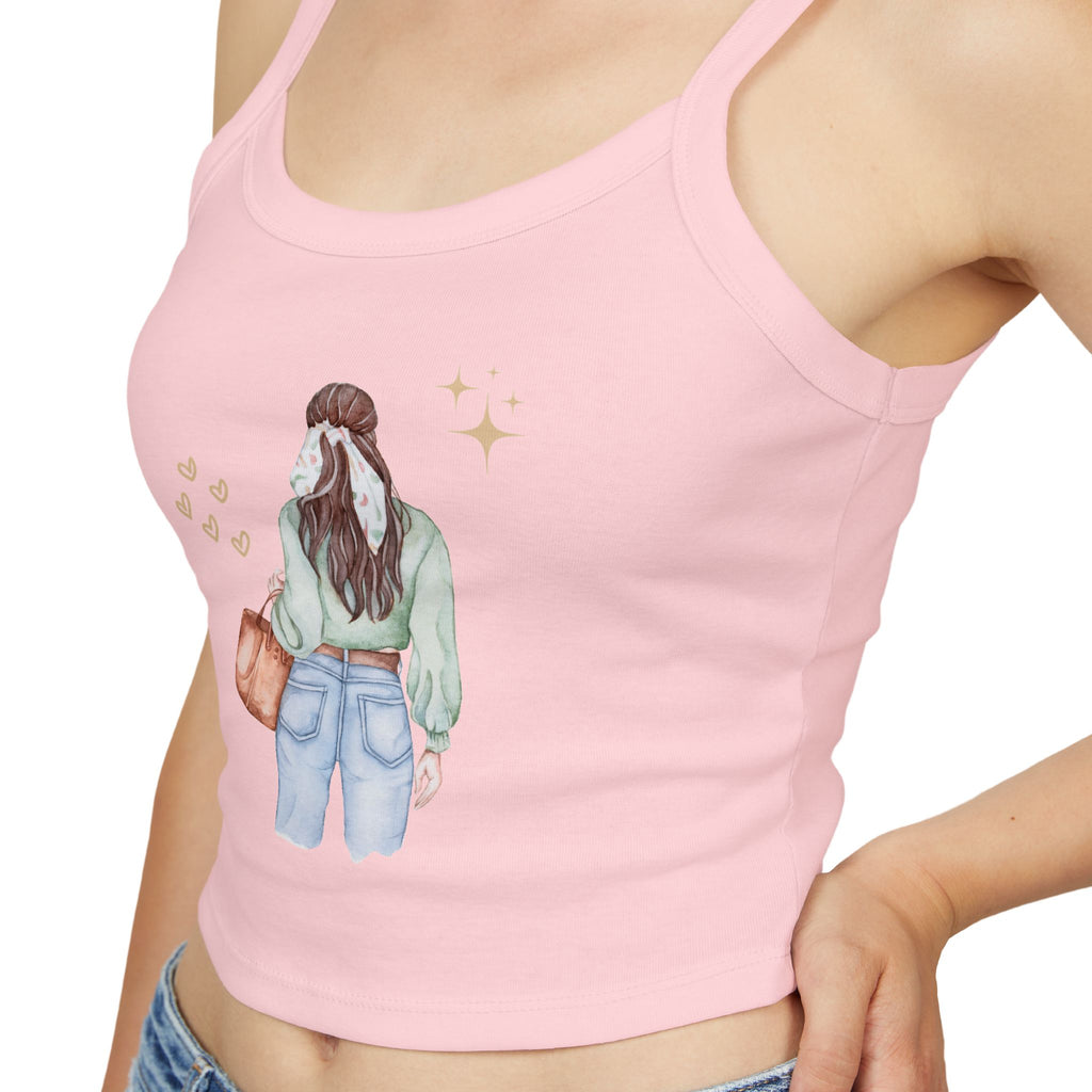 Trendy Women's Spaghetti Strap Tank Top with Cute Back Design, Casual Summer Top, Perfect for Beach Days, Festivals, and Everyday [...]