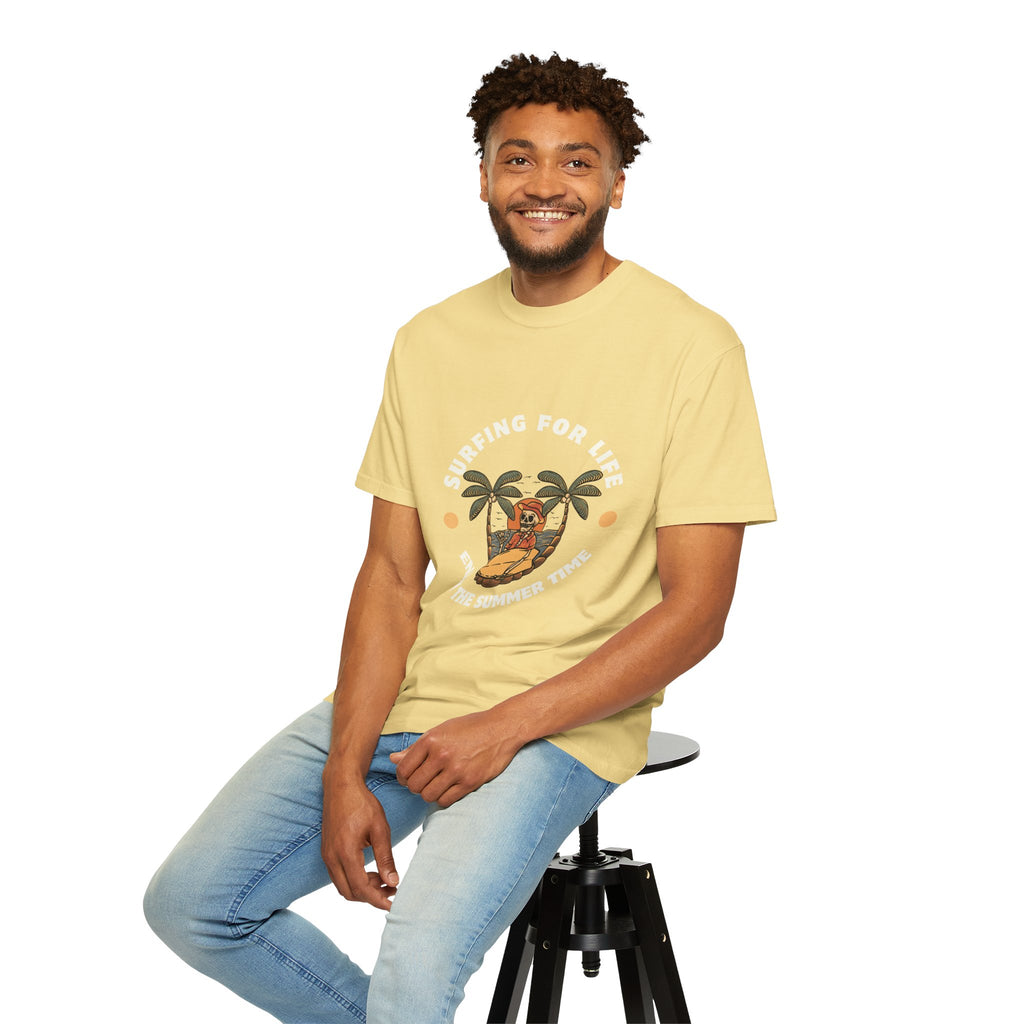 Surfing for Life T-Shirt | Vintage Summer Vibe Tee | Perfect for Beach Days, Surf Lovers, Summer Parties, Adventure Seekers