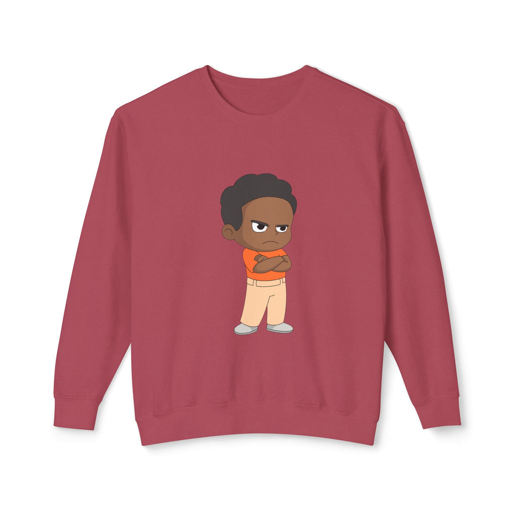 Playful Cartoon Crewneck Sweatshirt | Funny Lightweight Sweatshirt for Kids & Teens, Birthday Gift, Casualwear, Seasonal Comfort