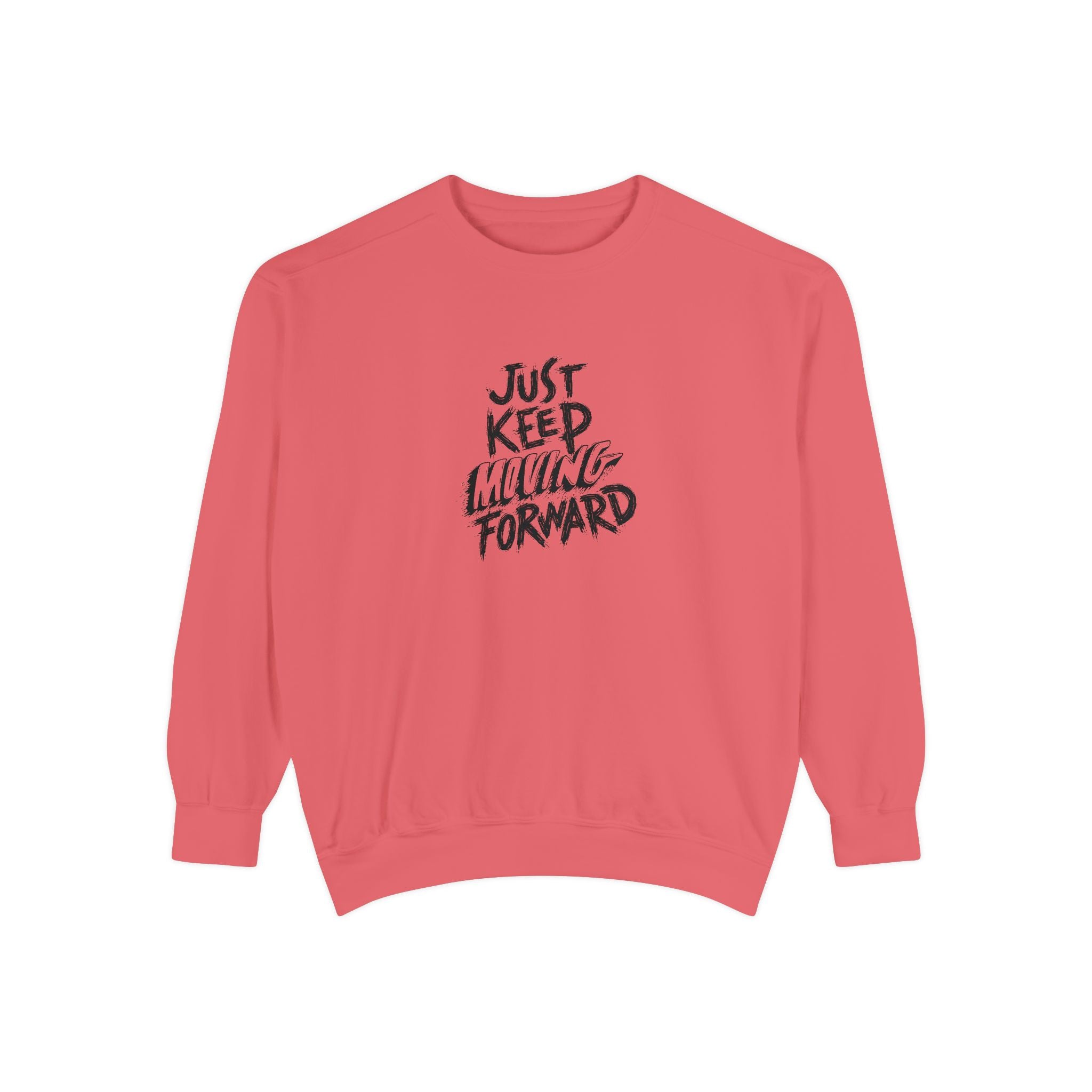 Motivational Sweatshirt - Just Keep Moving Forward, Unisex Garment-Dyed Crewneck, Cozy Gift, Inspirational Apparel, Perfect for Every [...]