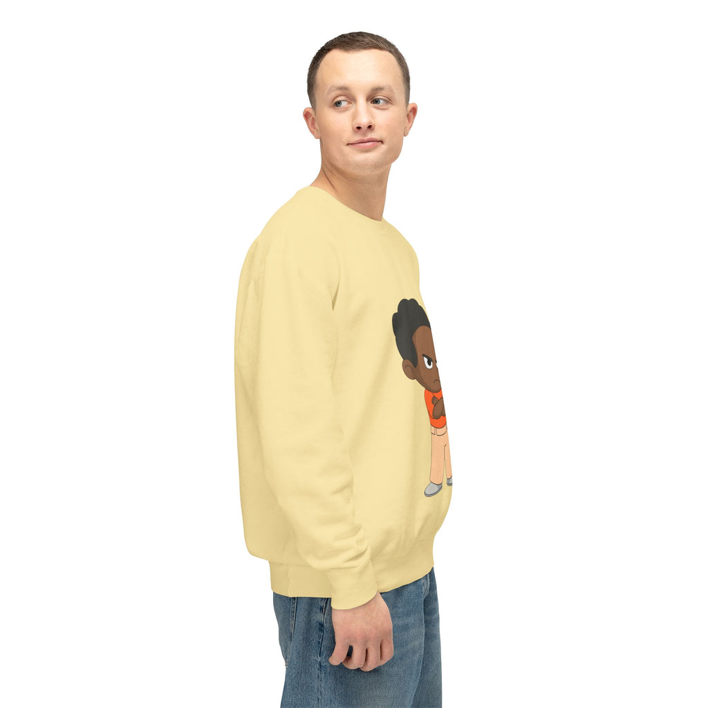 Playful Cartoon Crewneck Sweatshirt | Funny Lightweight Sweatshirt for Kids & Teens, Birthday Gift, Casualwear, Seasonal Comfort