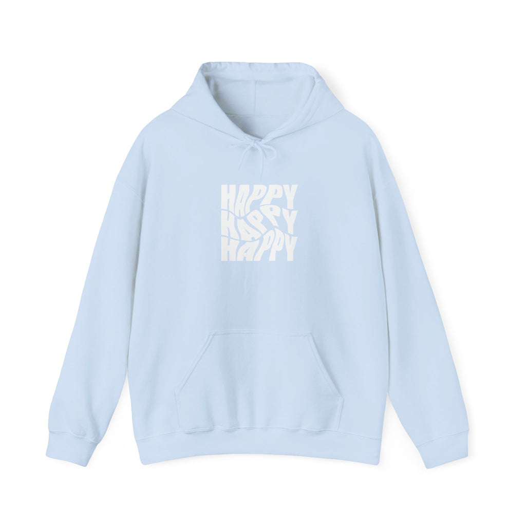 Happy Vibe Unisex Hoodie, Cozy Sweatshirt, Gift for Friends, Casual Wear, Birthday Gift, Everyday Comfort