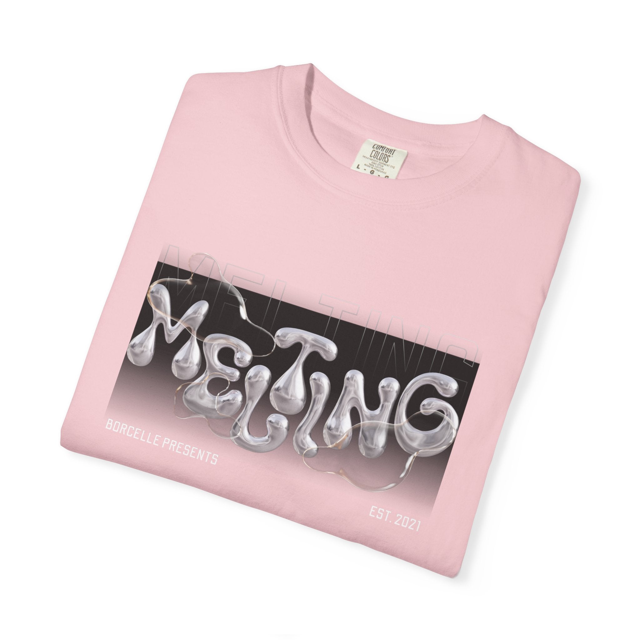 Melting Vibes Unisex Garment-Dyed T-shirt | Cool Graphic Tee for Art Lovers, Trendy Casual Wear, Unique Gift, Summer Style