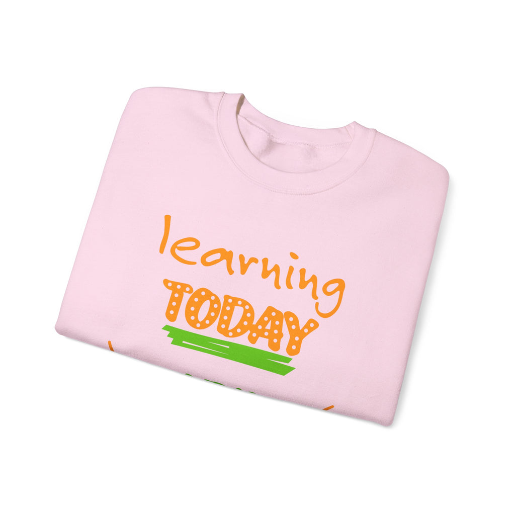 Inspirational Learning Sweatshirt, Motivational Crewneck, Education Apparel, Teacher Gift, Back to School Fashion