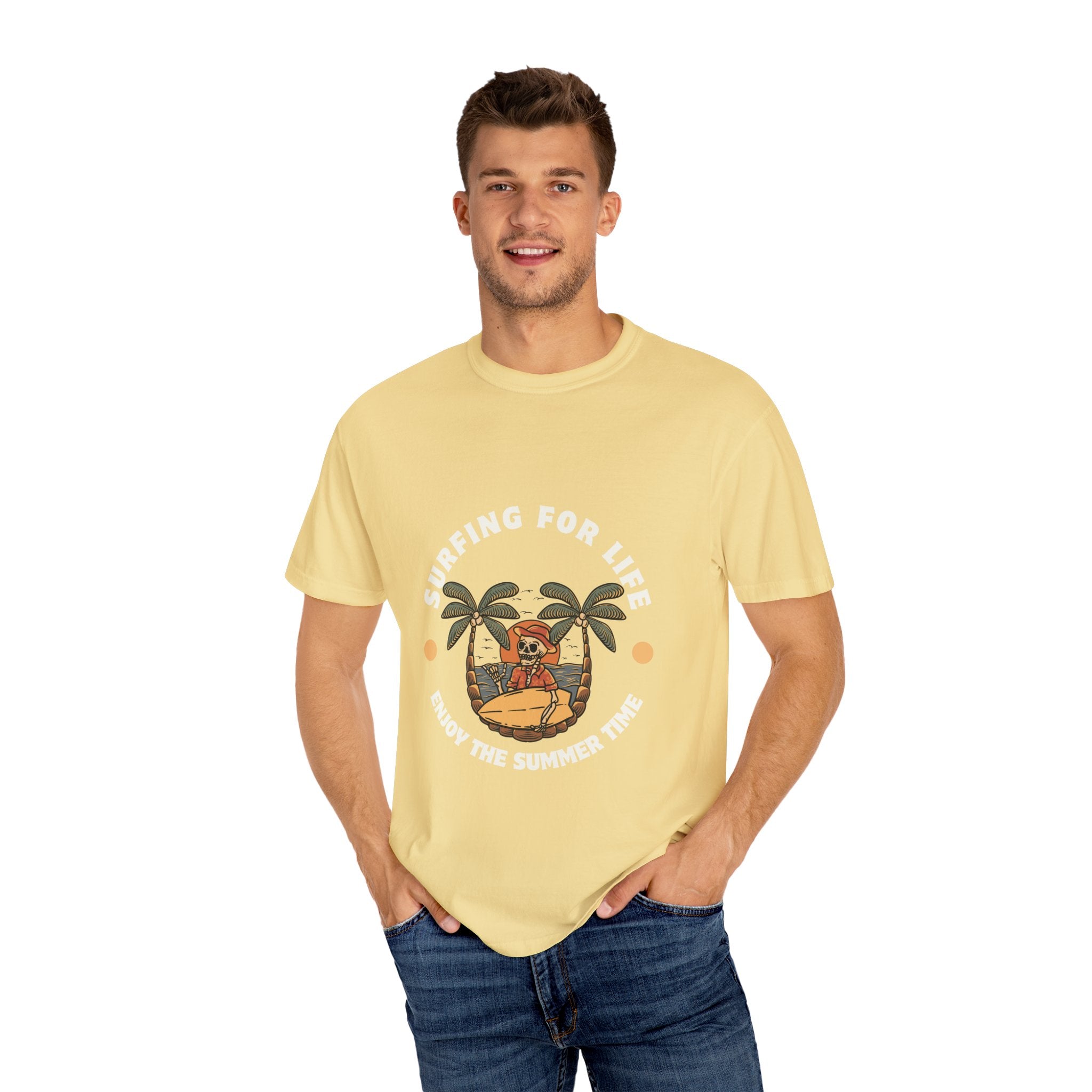 Surfing for Life T-Shirt | Vintage Summer Vibe Tee | Perfect for Beach Days, Surf Lovers, Summer Parties, Adventure Seekers