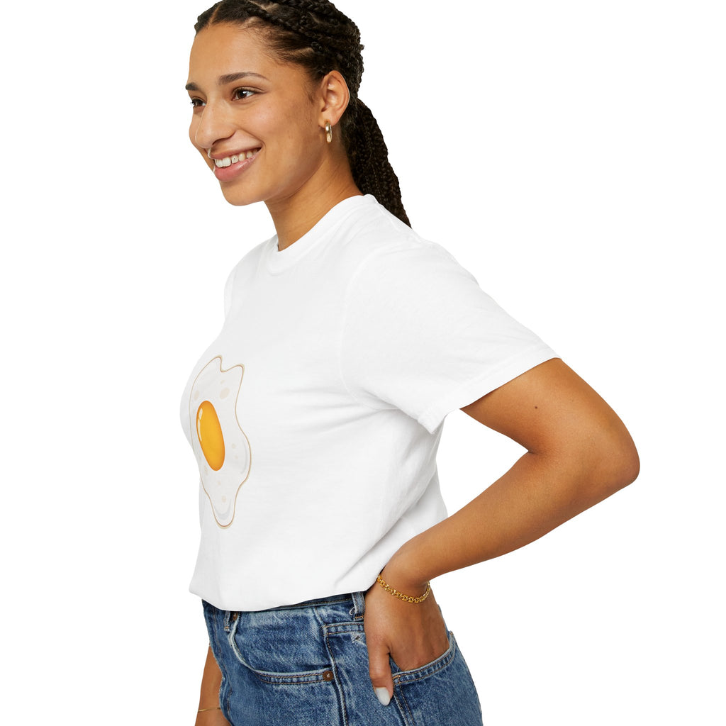 Whimsical Egg Graphic T-Shirt, Funny Food Tee, Breakfast Lover Gift, Unisex Tee for Foodies, Cute Egg Design Shirt