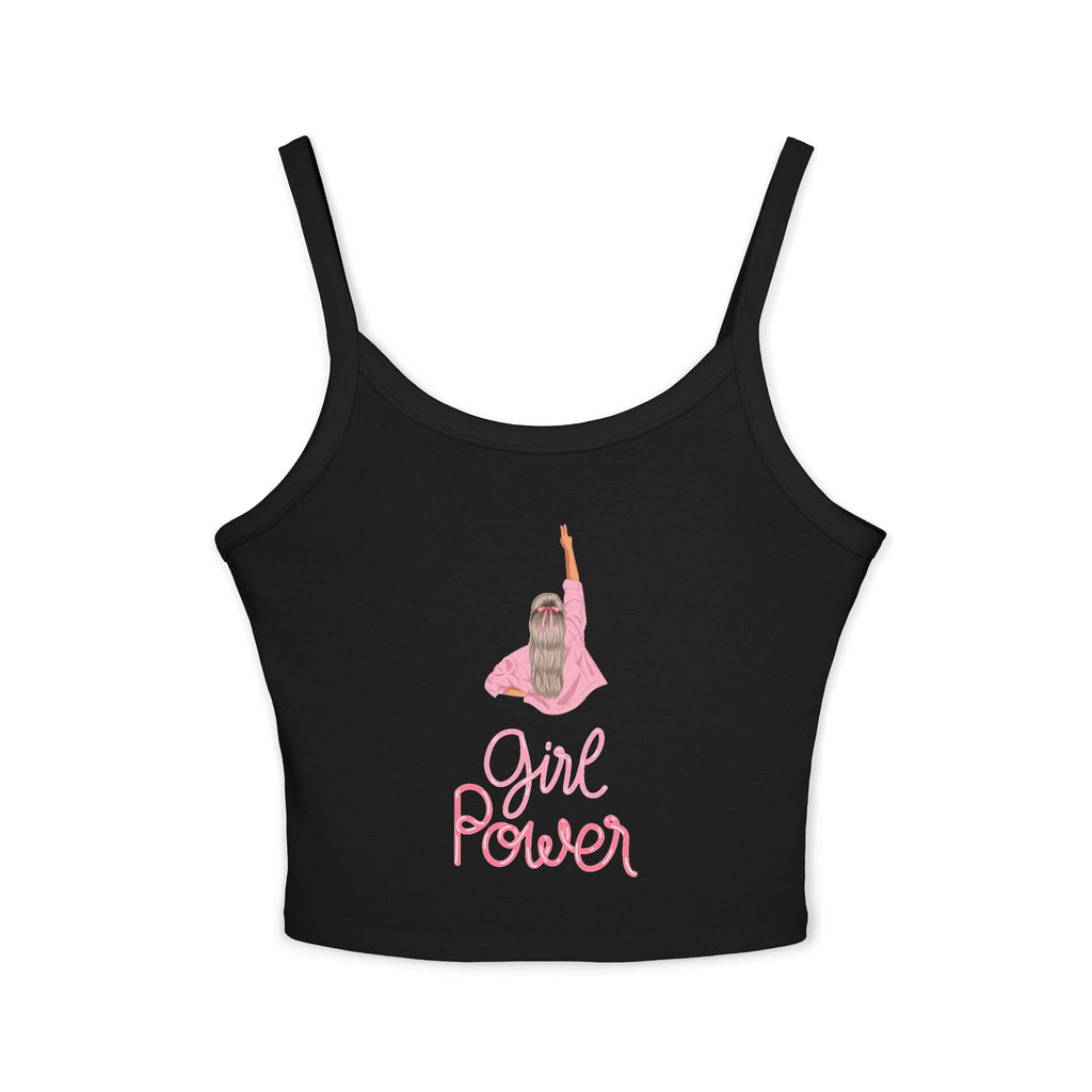 Empowering Women's Spaghetti Strap Tank Top - Girl Power Graphic, Summer Wear, Casual Style, Gift for Her, Feminism Fashion