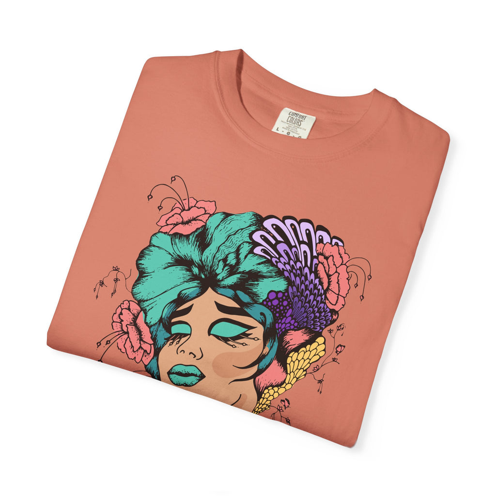 Floral Fantasy T-Shirt | Artistic Graphic Tee for Nature Lovers, Unique Gift, Casual Wear, Eco-Friendly Fashion