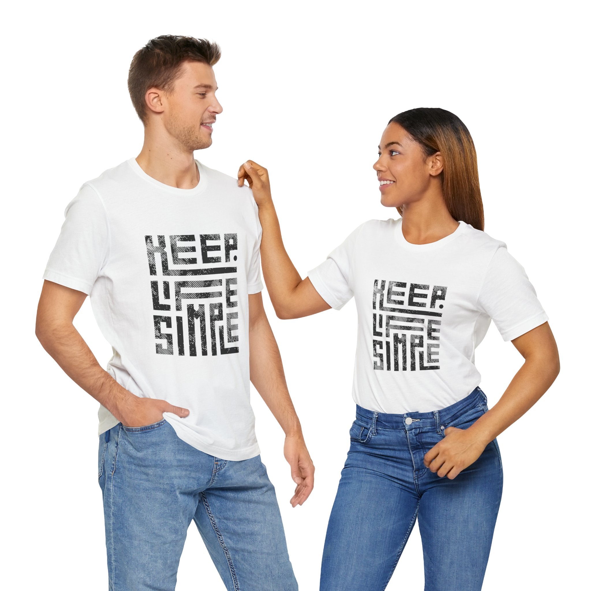 Keep Life Simple Tee | Unisex Jersey Shirt for Minimalists, Casual Wear, Everyday Fashion, Relaxed Style, Gift Idea