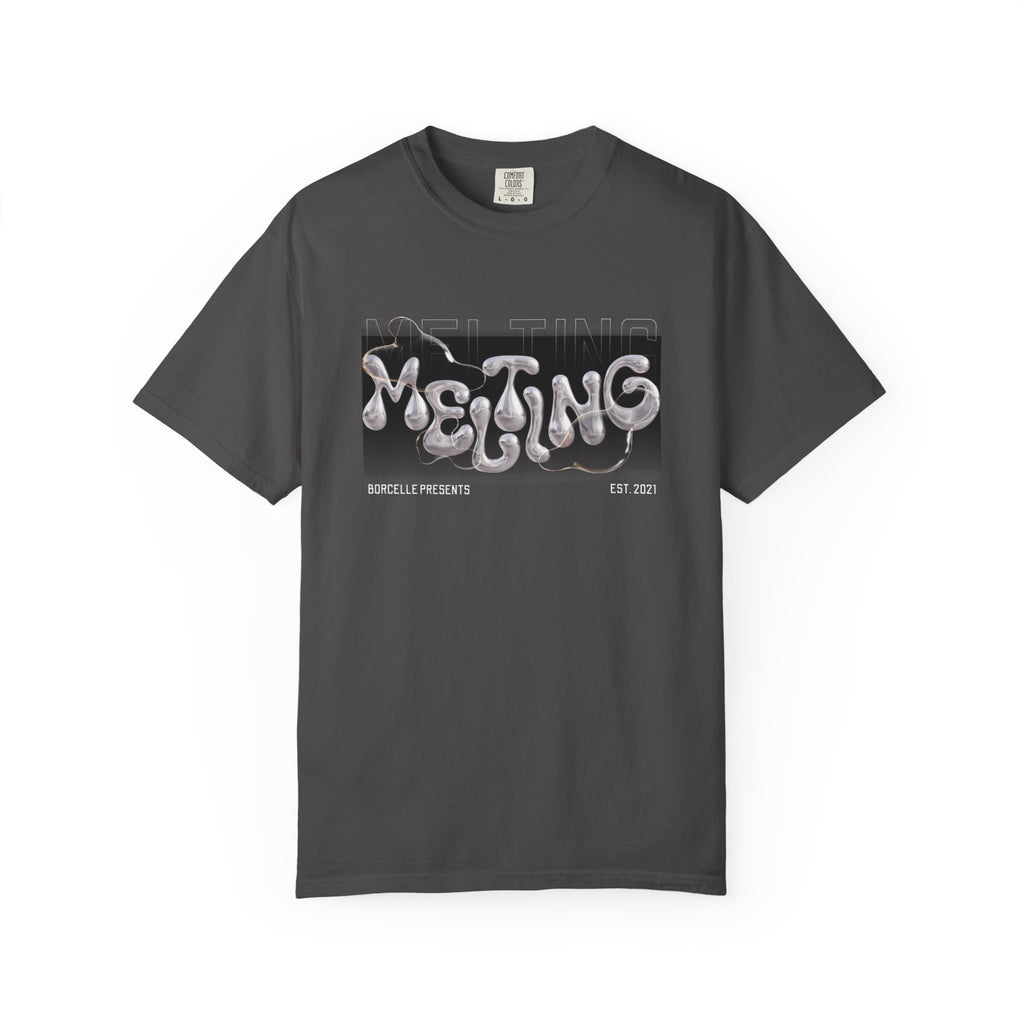 Melting Vibes Unisex Garment-Dyed T-shirt | Cool Graphic Tee for Art Lovers, Trendy Casual Wear, Unique Gift, Summer Style