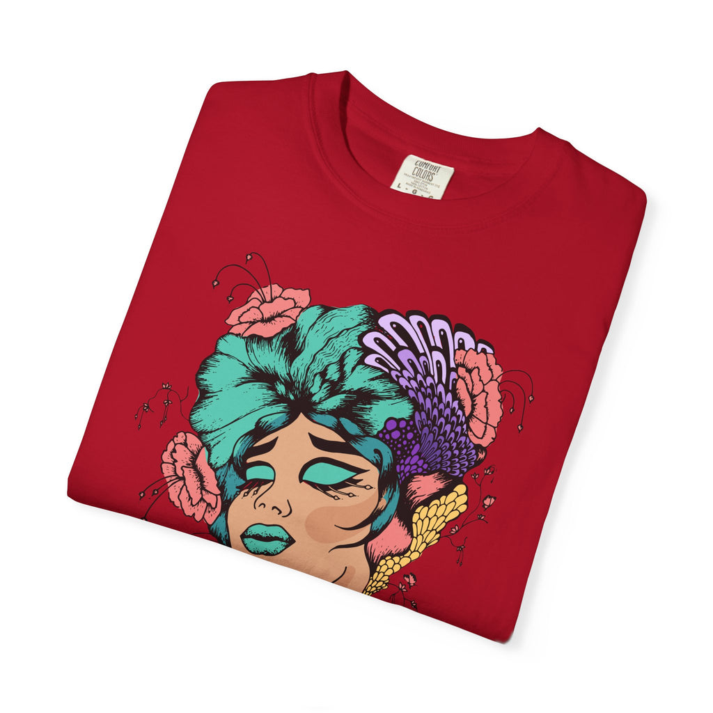 Floral Fantasy T-Shirt | Artistic Graphic Tee for Nature Lovers, Unique Gift, Casual Wear, Eco-Friendly Fashion