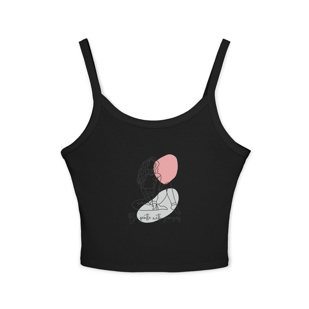 Stylish Women's Spaghetti Strap Tank Top - Body Positivity, Graphic Tank, Summer Wear, Casual Top, Everyday Apparel