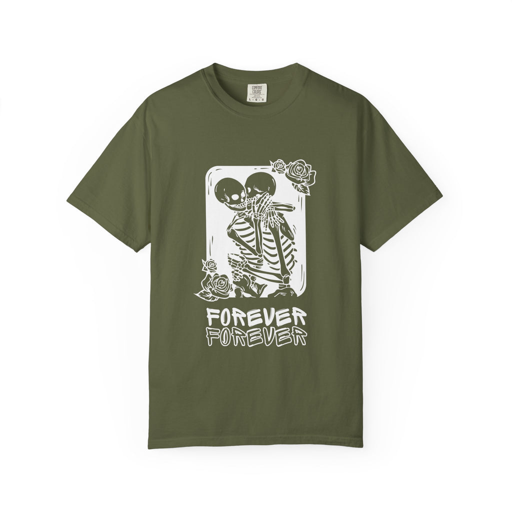 Forever Friends Skeleton T-shirt, Casual Unisex Tee, Halloween Style, Comfortable Wear, Gift for Friends