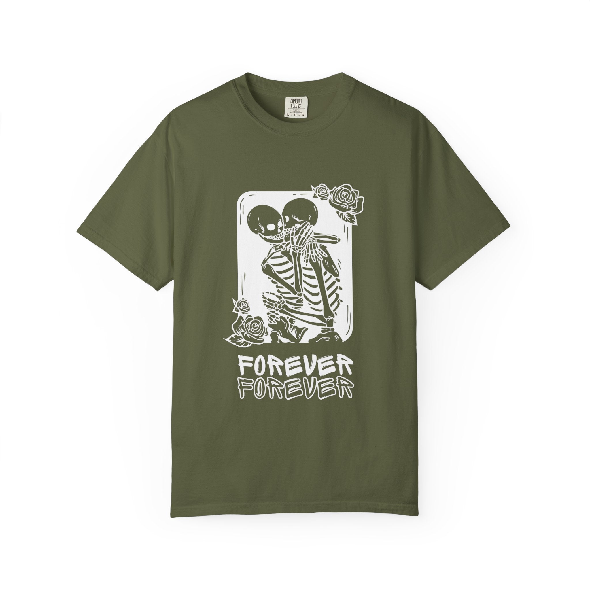 Forever Friends Skeleton T-shirt, Casual Unisex Tee, Halloween Style, Comfortable Wear, Gift for Friends