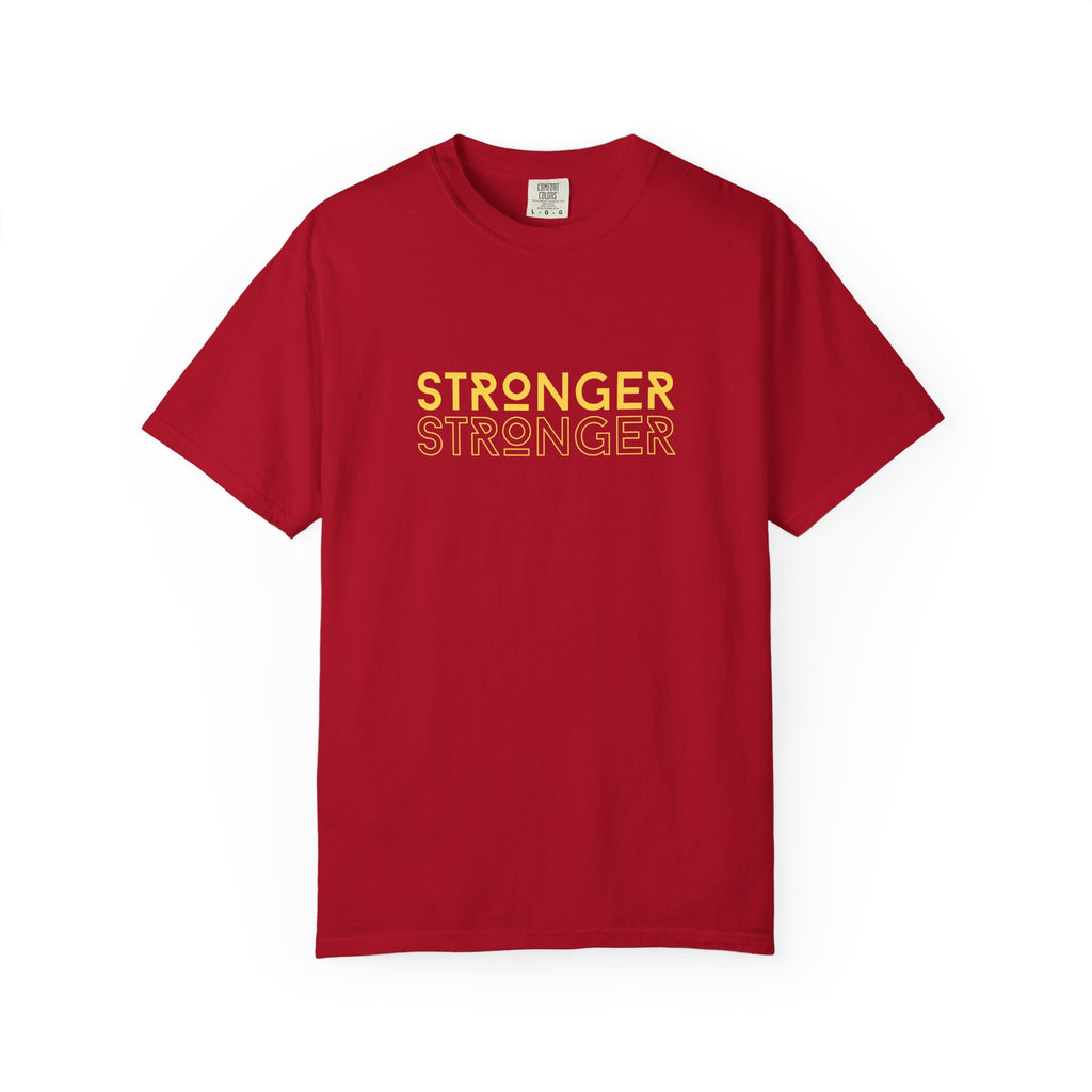 Stronger Unisex Garment-Dyed T-Shirt | Casual Tee, Motivational Shirt, Gift for Fitness Lovers, Summer Style, Everyday Wear
