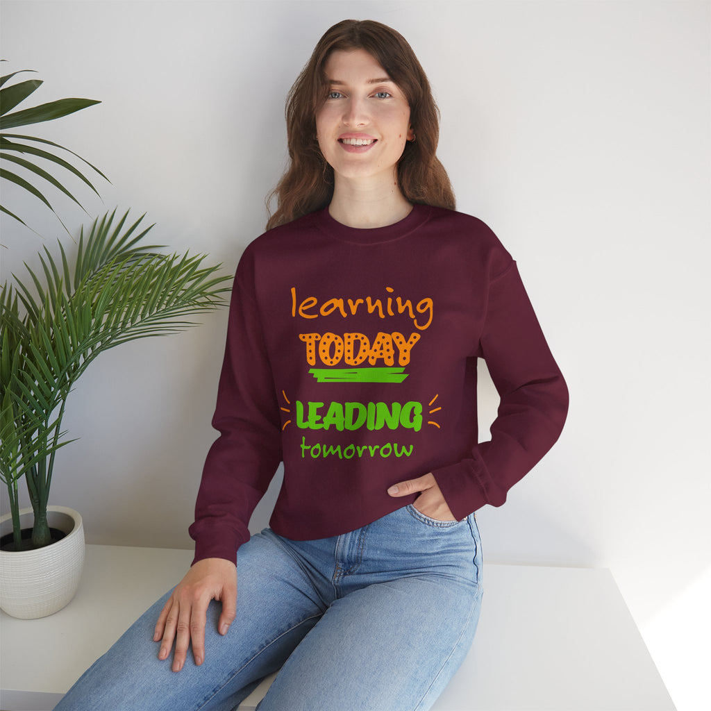 Inspirational Learning Sweatshirt, Motivational Crewneck, Education Apparel, Teacher Gift, Back to School Fashion