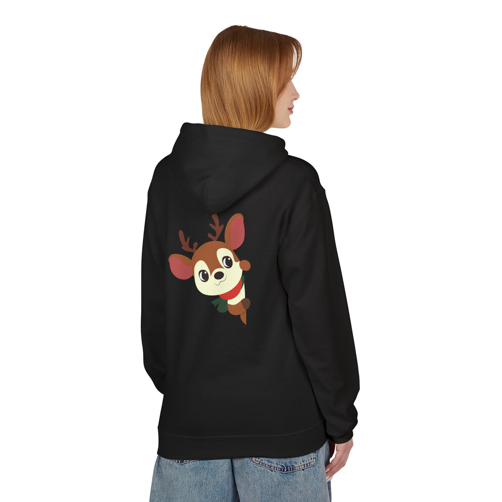 Reindeer Cheer Hoodie — "Tis the Season" Holiday Pullover