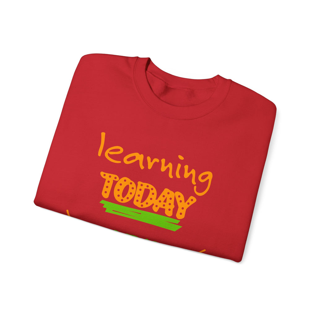Inspirational Learning Sweatshirt, Motivational Crewneck, Education Apparel, Teacher Gift, Back to School Fashion