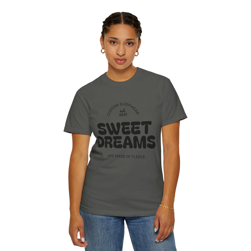 Custom Sweet Dreams T-Shirt, Unisex Sleepwear, Relaxed Fit Tee, Cozy Gift for Sleep Lovers, Lounge Wear, Dreamy Apparel