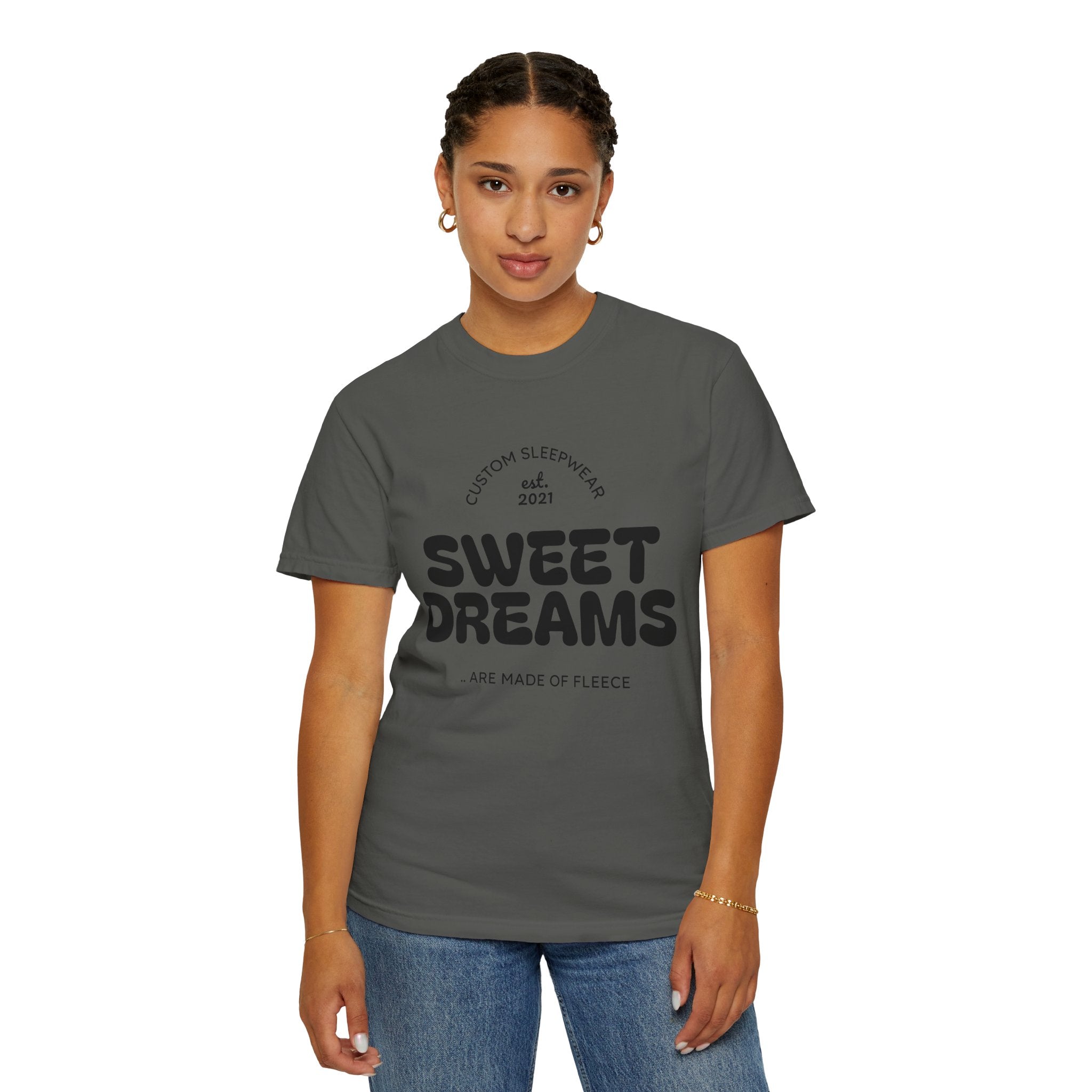 Custom Sweet Dreams T-Shirt, Unisex Sleepwear, Relaxed Fit Tee, Cozy Gift for Sleep Lovers, Lounge Wear, Dreamy Apparel