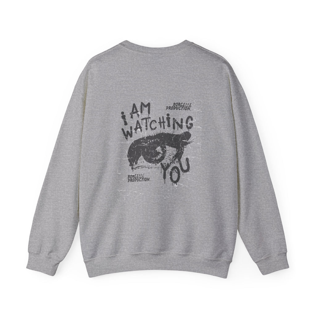 I Am Watching You Sweatshirt, Cozy Unisex Crewneck, Casual Gift, Eye-Catching Design, Trendy Fashion Statement