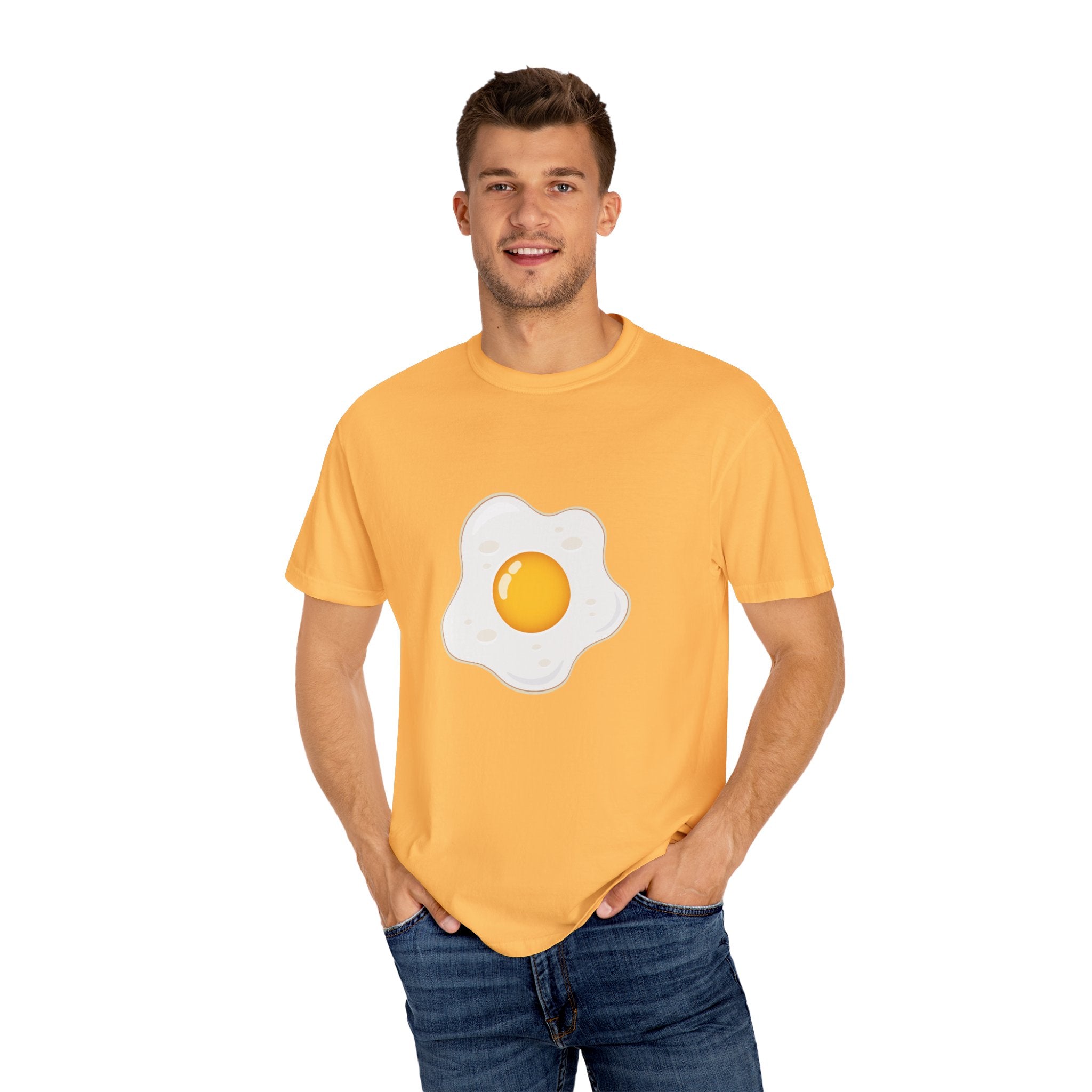 Whimsical Egg Graphic T-Shirt, Funny Food Tee, Breakfast Lover Gift, Unisex Tee for Foodies, Cute Egg Design Shirt