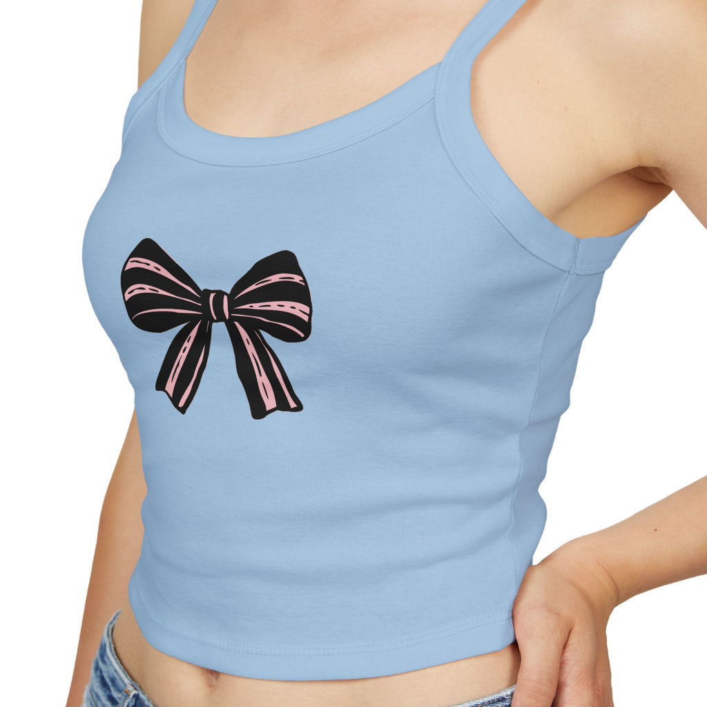 Chic Bow Design Women's Spaghetti Strap Tank Top, Casual Summer Top, Lightweight Sleepwear, Stylish Layering Piece, Gifts for Her, [...]