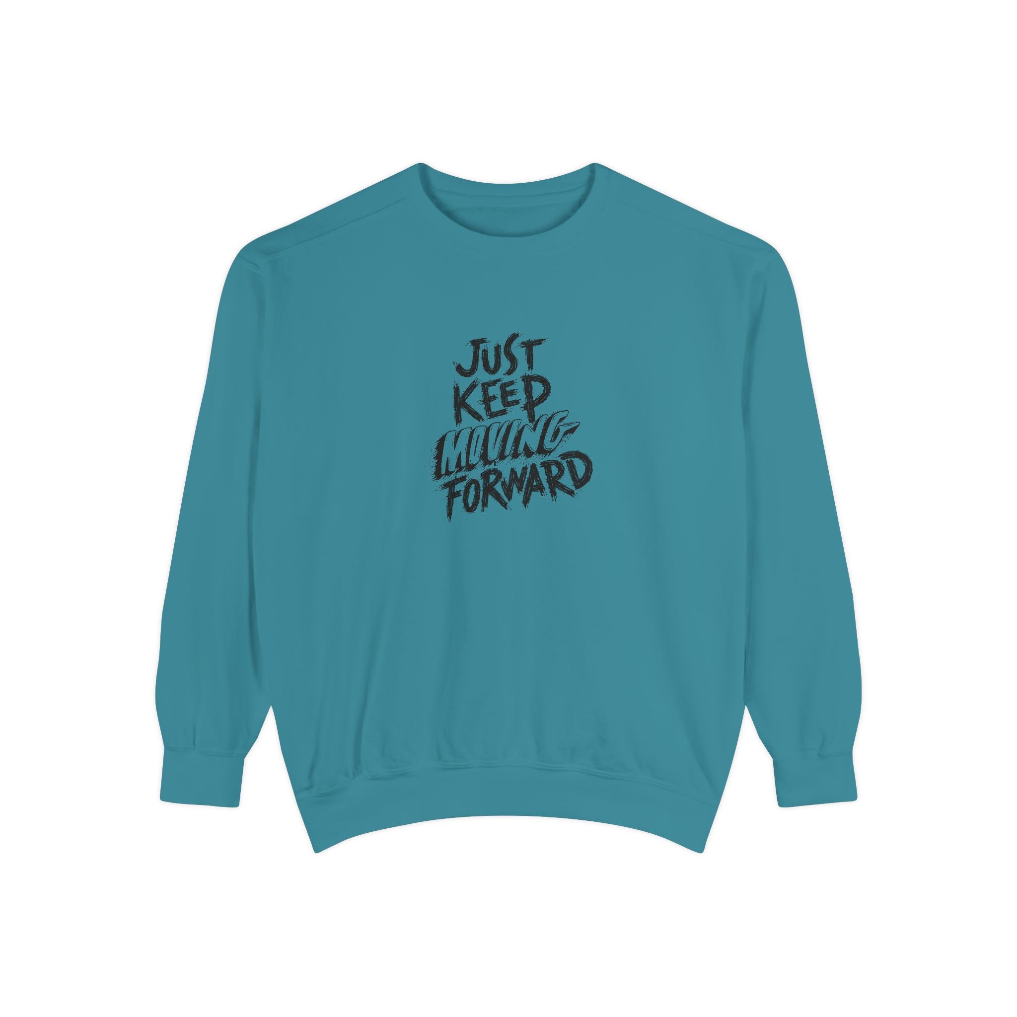 Motivational Sweatshirt - Just Keep Moving Forward, Unisex Garment-Dyed Crewneck, Cozy Gift, Inspirational Apparel, Perfect for Every [...]