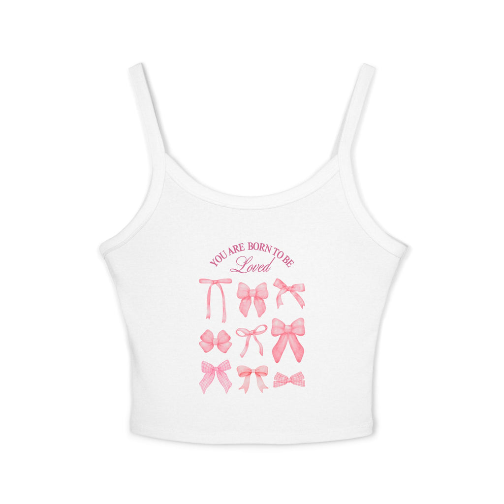 Feminine Bow-Designed Spaghetti Strap Tank Top, Cute Summer Top, Stylish Layering Piece, Gift for Her, Casual Wear, Lounge Top, [...]