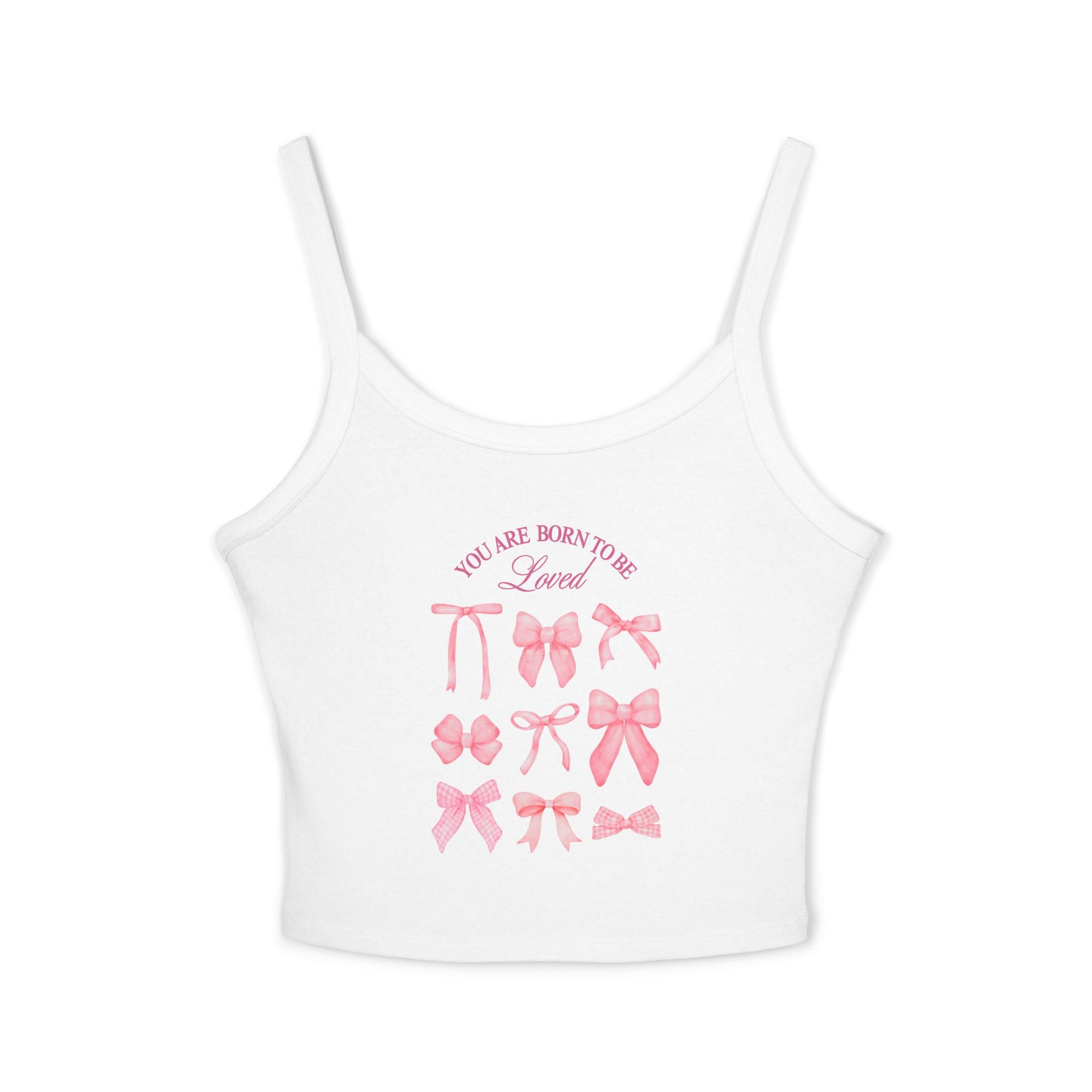 Feminine Bow-Designed Spaghetti Strap Tank Top, Cute Summer Top, Stylish Layering Piece, Gift for Her, Casual Wear, Lounge Top, [...]