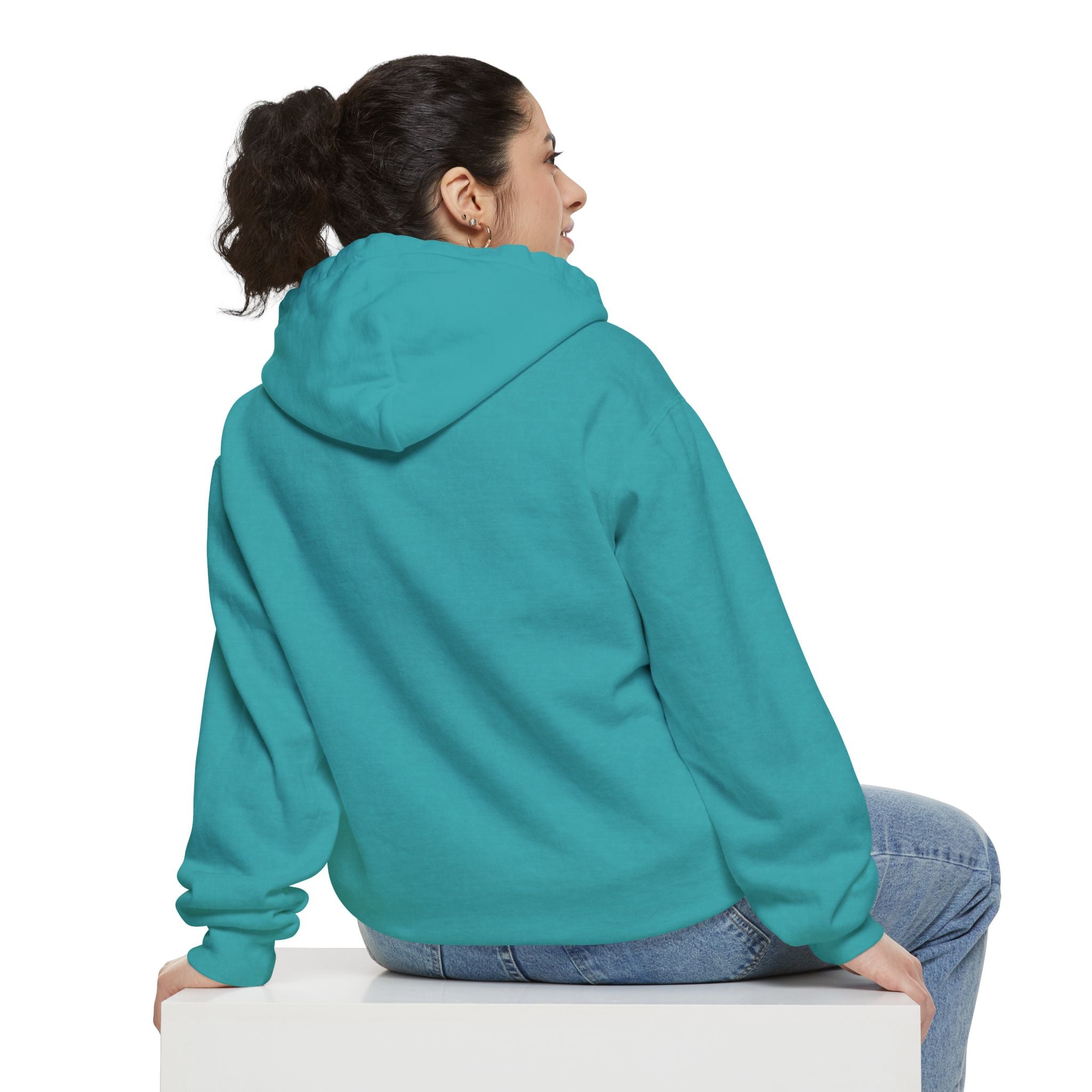 Charming Mermaid Garment-Dyed Hoodie - Cozy Unisex Fashion for Beach Lovers, Casual Wear, Gift Ideas for Ocean Lovers, Summer Chill