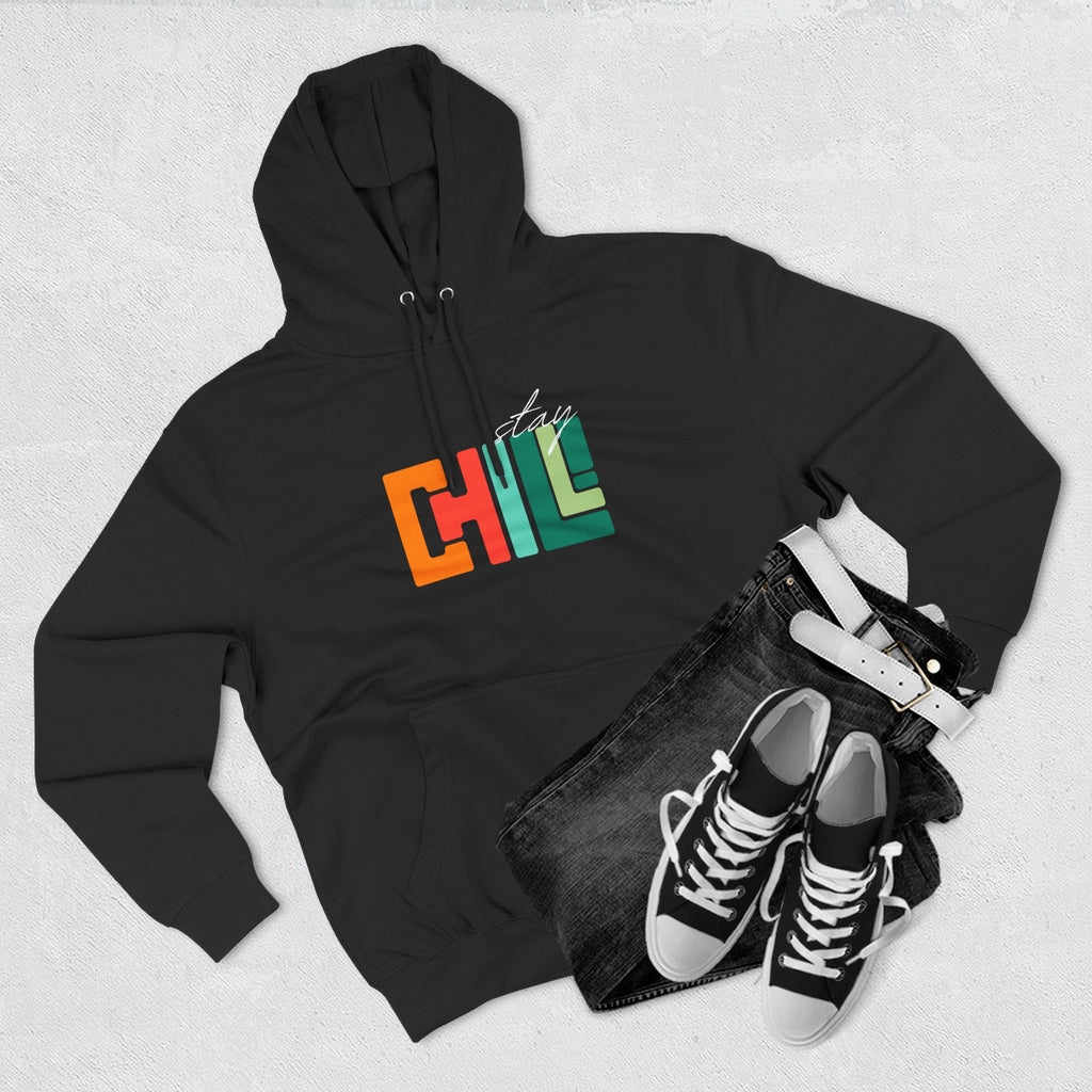 Chill Vibes Three-Panel Fleece Hoodie | Cozy Sweatshirt for Relaxation, Perfect for Gifts, Fashion, and Casual Wear