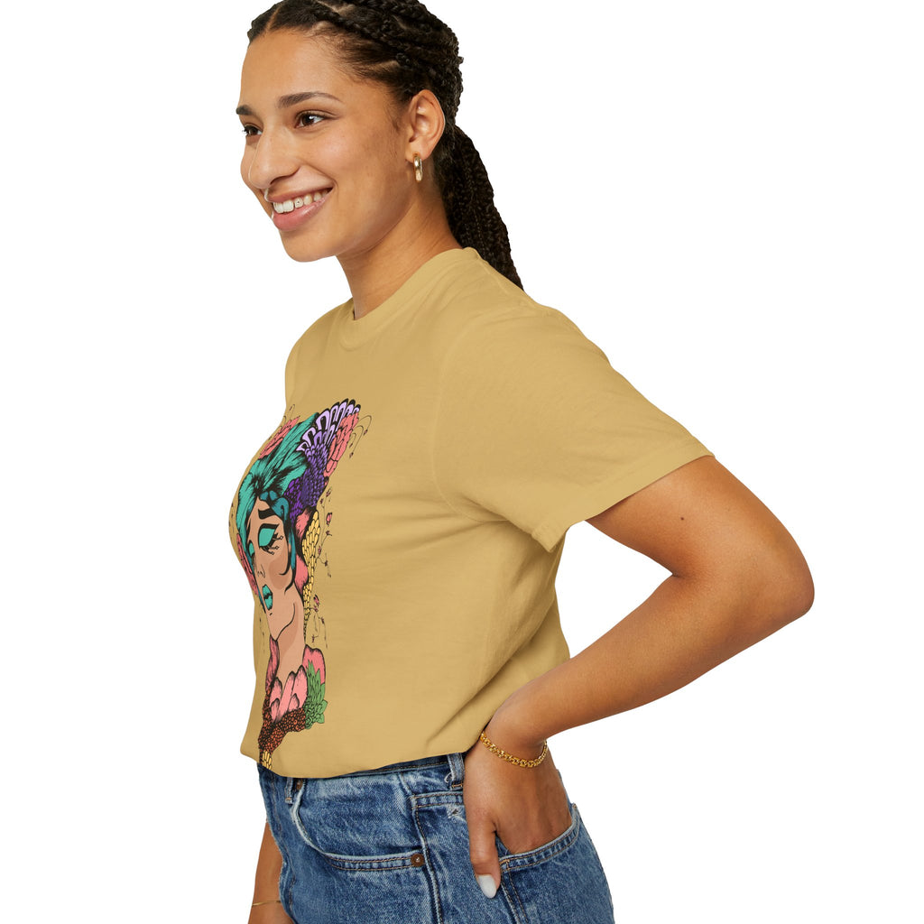 Floral Fantasy T-Shirt | Artistic Graphic Tee for Nature Lovers, Unique Gift, Casual Wear, Eco-Friendly Fashion